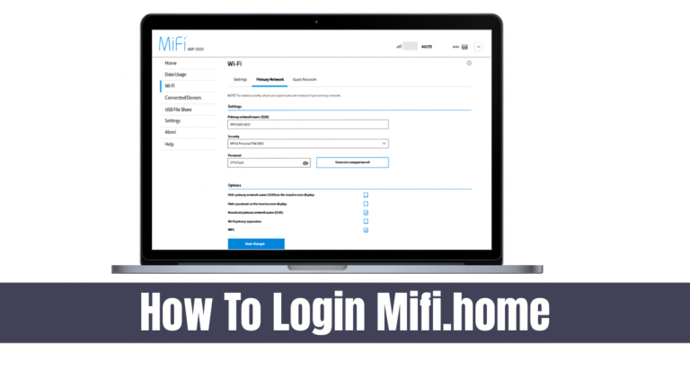 How To Login Mifi.home